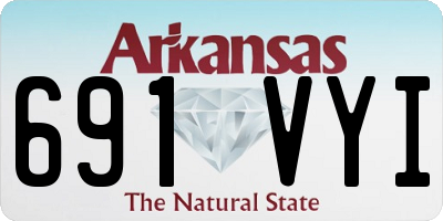 AR license plate 691VYI