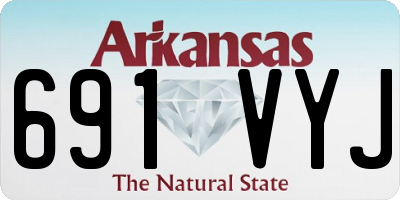 AR license plate 691VYJ
