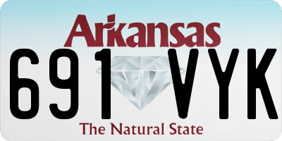 AR license plate 691VYK