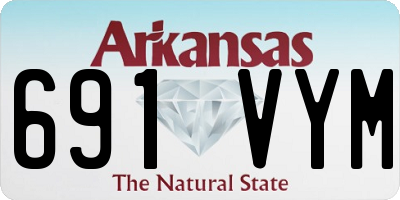 AR license plate 691VYM
