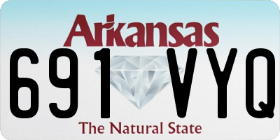 AR license plate 691VYQ