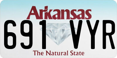 AR license plate 691VYR