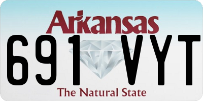 AR license plate 691VYT