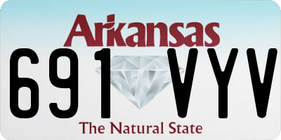 AR license plate 691VYV
