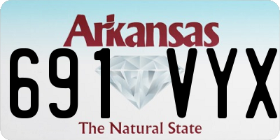 AR license plate 691VYX