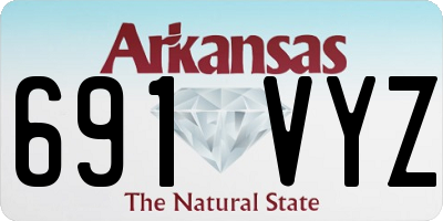 AR license plate 691VYZ