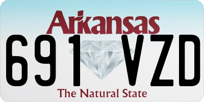 AR license plate 691VZD