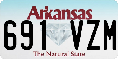 AR license plate 691VZM