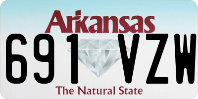 AR license plate 691VZW