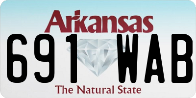 AR license plate 691WAB