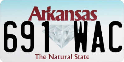AR license plate 691WAC