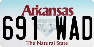 AR license plate 691WAD
