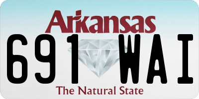 AR license plate 691WAI