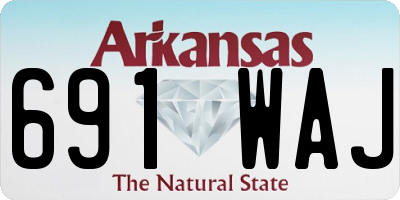 AR license plate 691WAJ