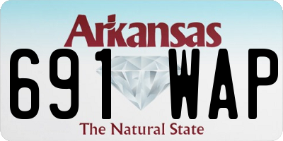 AR license plate 691WAP