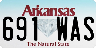 AR license plate 691WAS