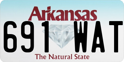 AR license plate 691WAT