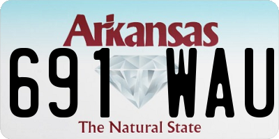 AR license plate 691WAU