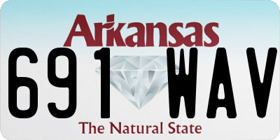 AR license plate 691WAV