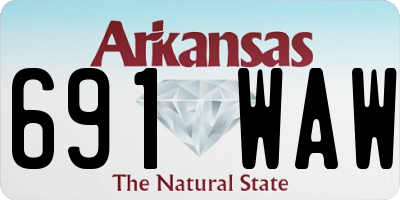 AR license plate 691WAW