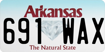 AR license plate 691WAX