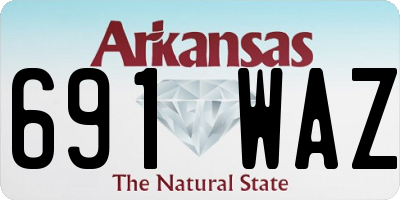AR license plate 691WAZ