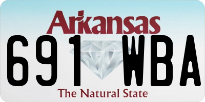 AR license plate 691WBA