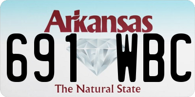 AR license plate 691WBC