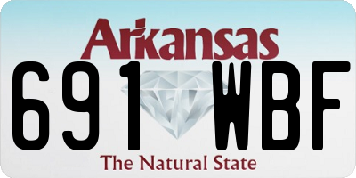 AR license plate 691WBF