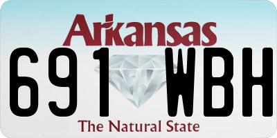 AR license plate 691WBH