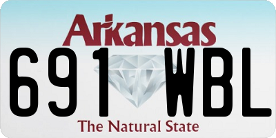 AR license plate 691WBL