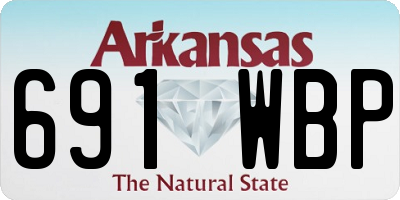 AR license plate 691WBP