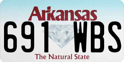 AR license plate 691WBS