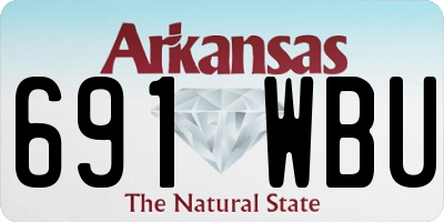 AR license plate 691WBU