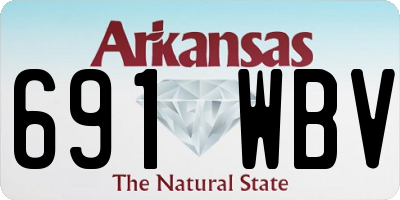 AR license plate 691WBV