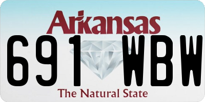 AR license plate 691WBW