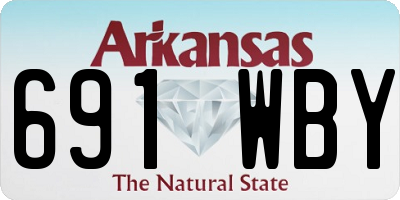 AR license plate 691WBY
