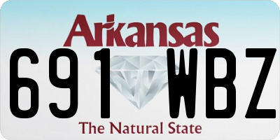 AR license plate 691WBZ