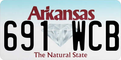 AR license plate 691WCB