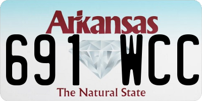 AR license plate 691WCC