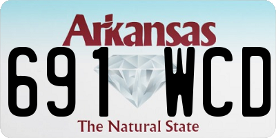 AR license plate 691WCD