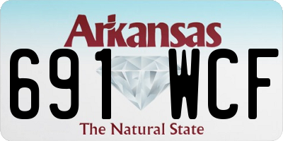 AR license plate 691WCF