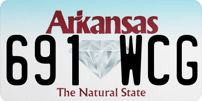 AR license plate 691WCG