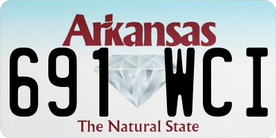AR license plate 691WCI