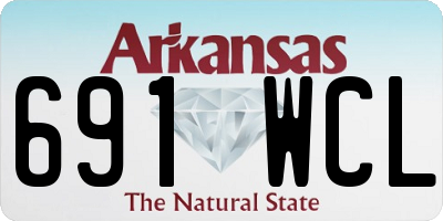 AR license plate 691WCL
