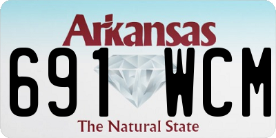 AR license plate 691WCM