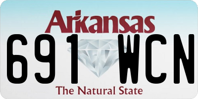 AR license plate 691WCN