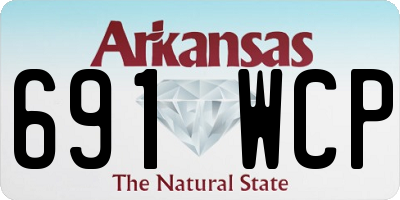 AR license plate 691WCP