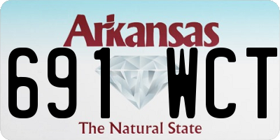 AR license plate 691WCT