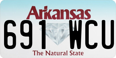 AR license plate 691WCU